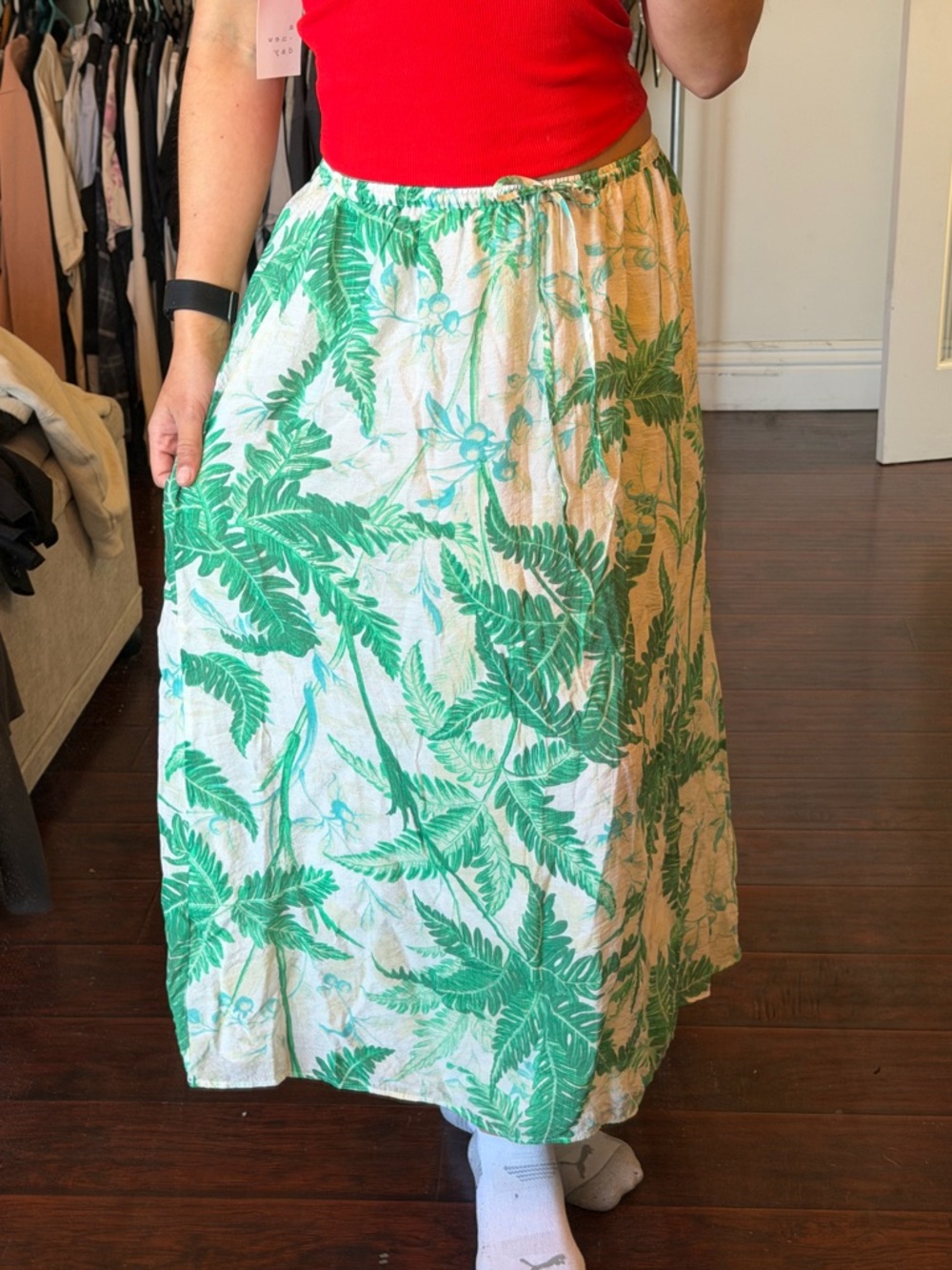 H&M Palm Tree Maxi Skirt